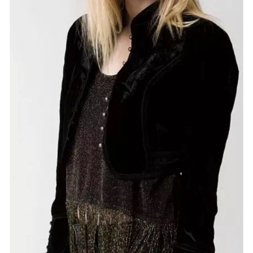 BKE Black Velvet Jacket